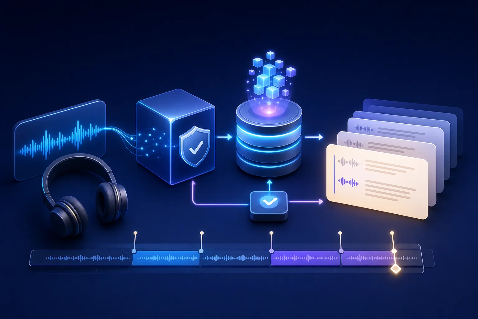 Audio Transcription Caching and Safe Background Processing