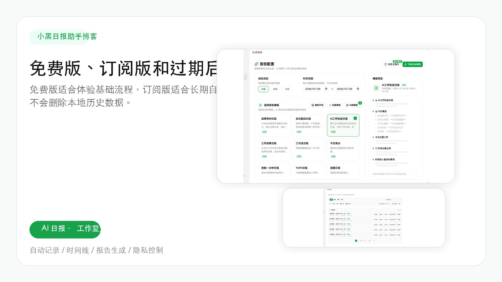 免费版、订阅版和过期后权益怎么理解